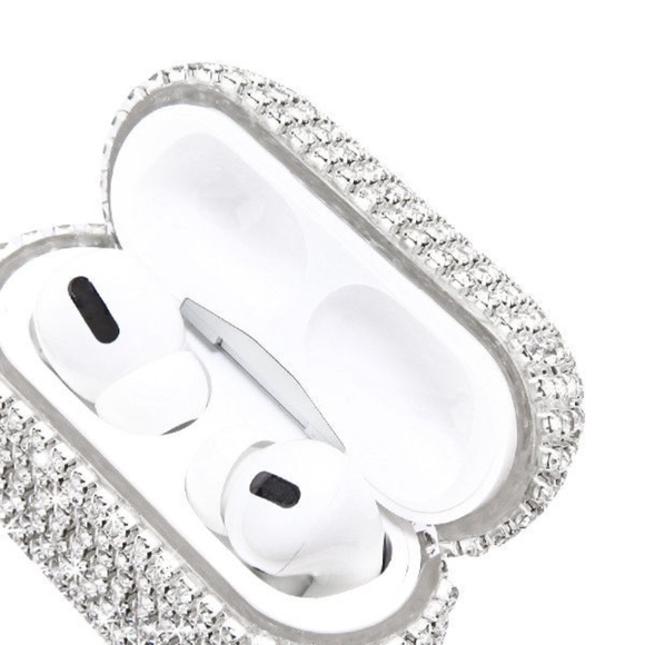 AirPods PRO Case Cover Diamond Bling Iced Out NEW - Picture 3 of 4